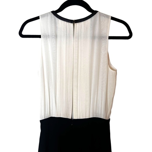 Club Monaco Silk Chiffon Pleated Sleeveless Crew Neck One Piece Jumpsuit - Picture 8 of 13